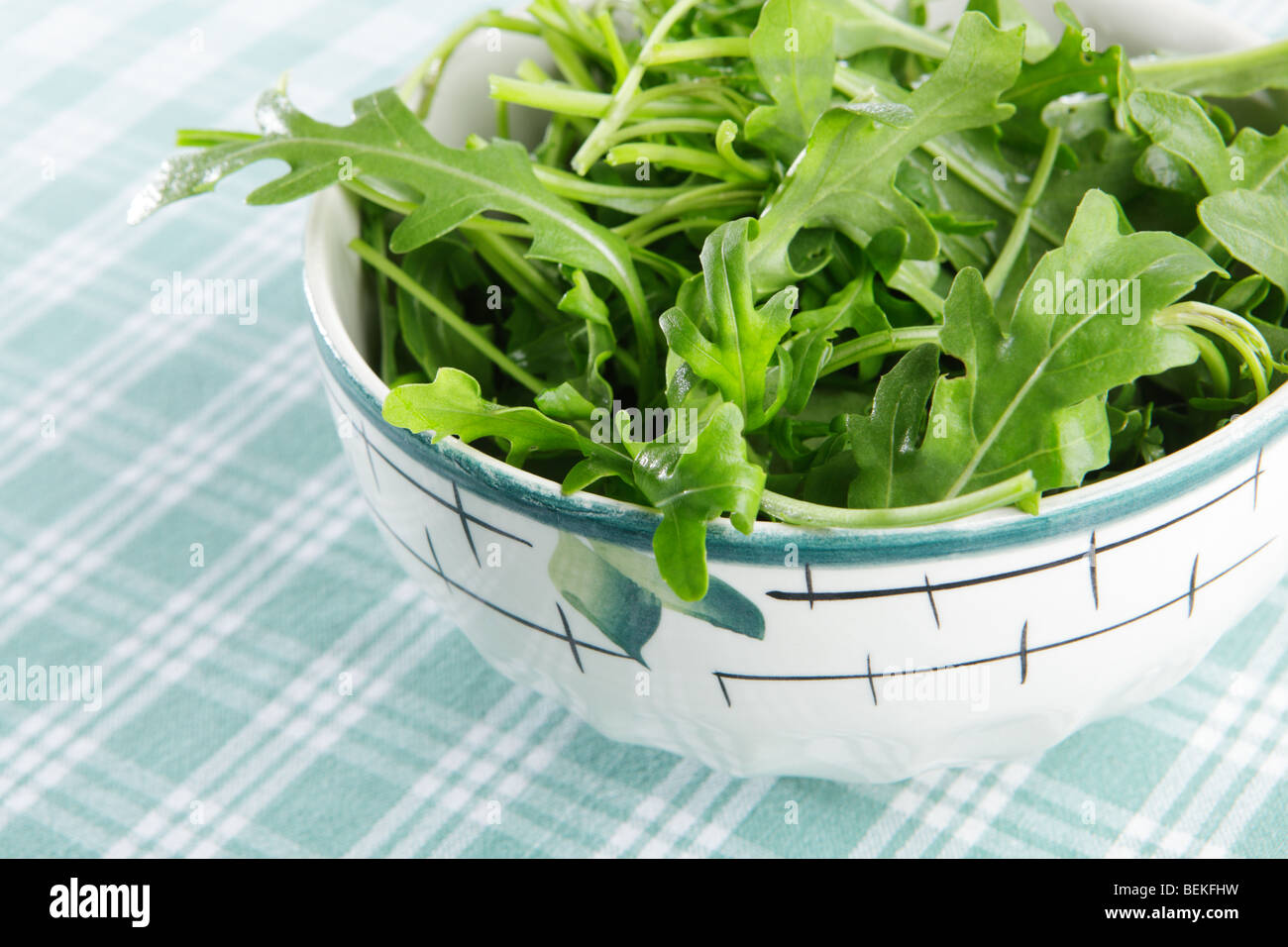 Fresh Rocket salad Stock Photo