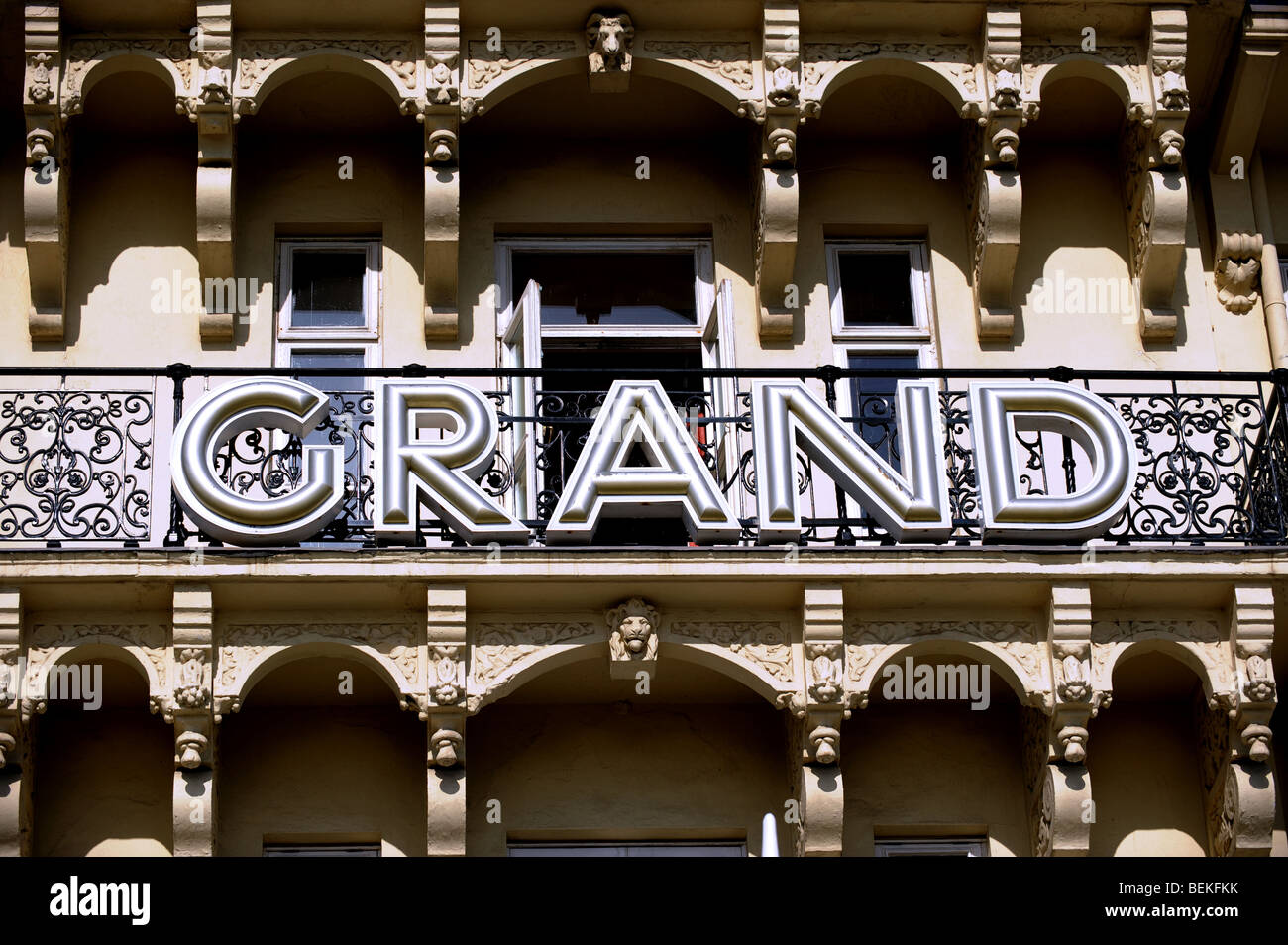 The Grand Hotel in Brighton UK Stock Photo - Alamy