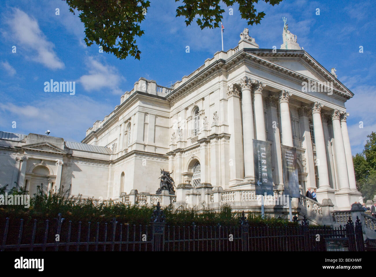 Tate Britain art gallery on Millbank London Stock Photo