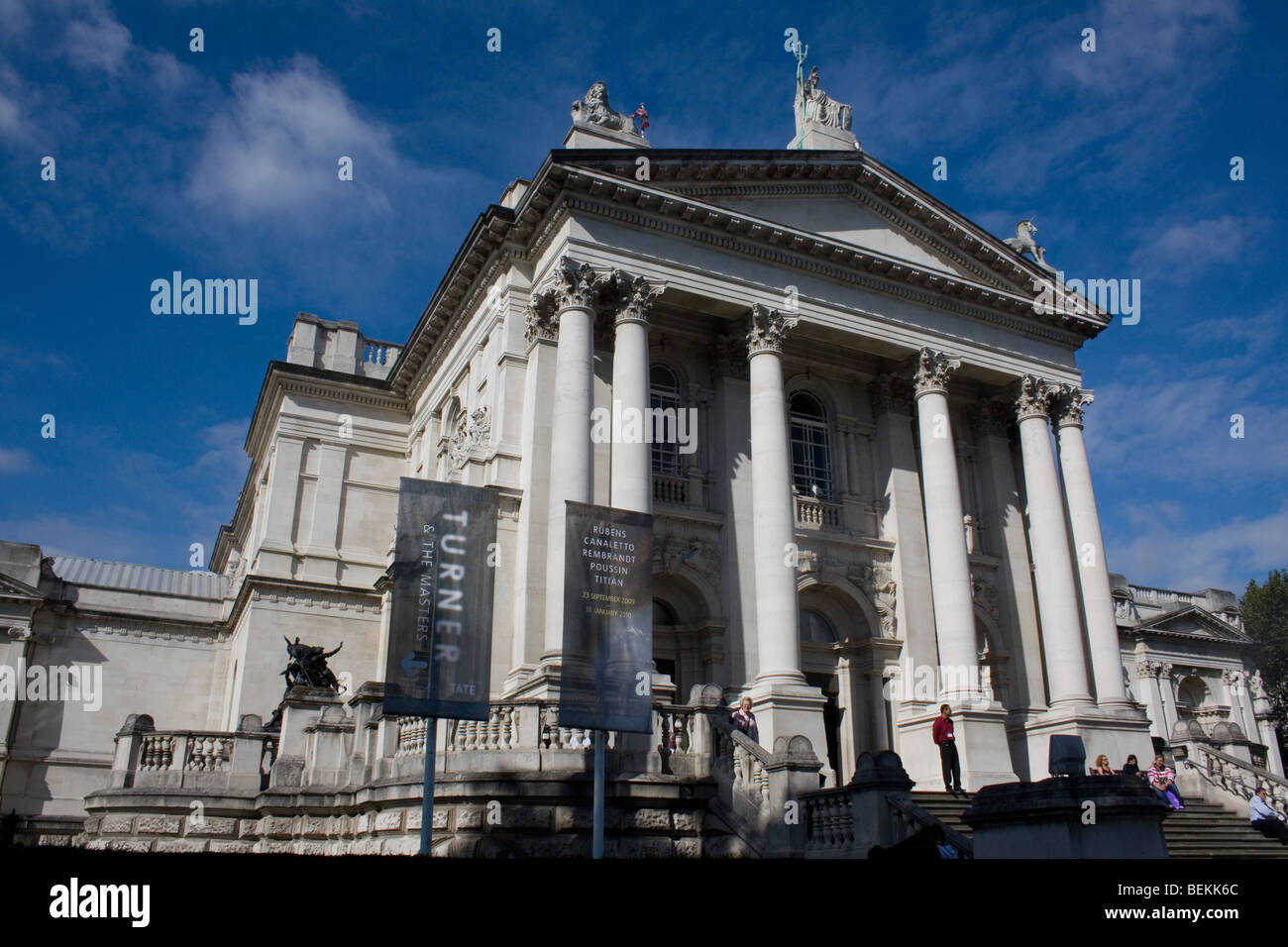 Tate Britain art gallery on Millbank London Stock Photo