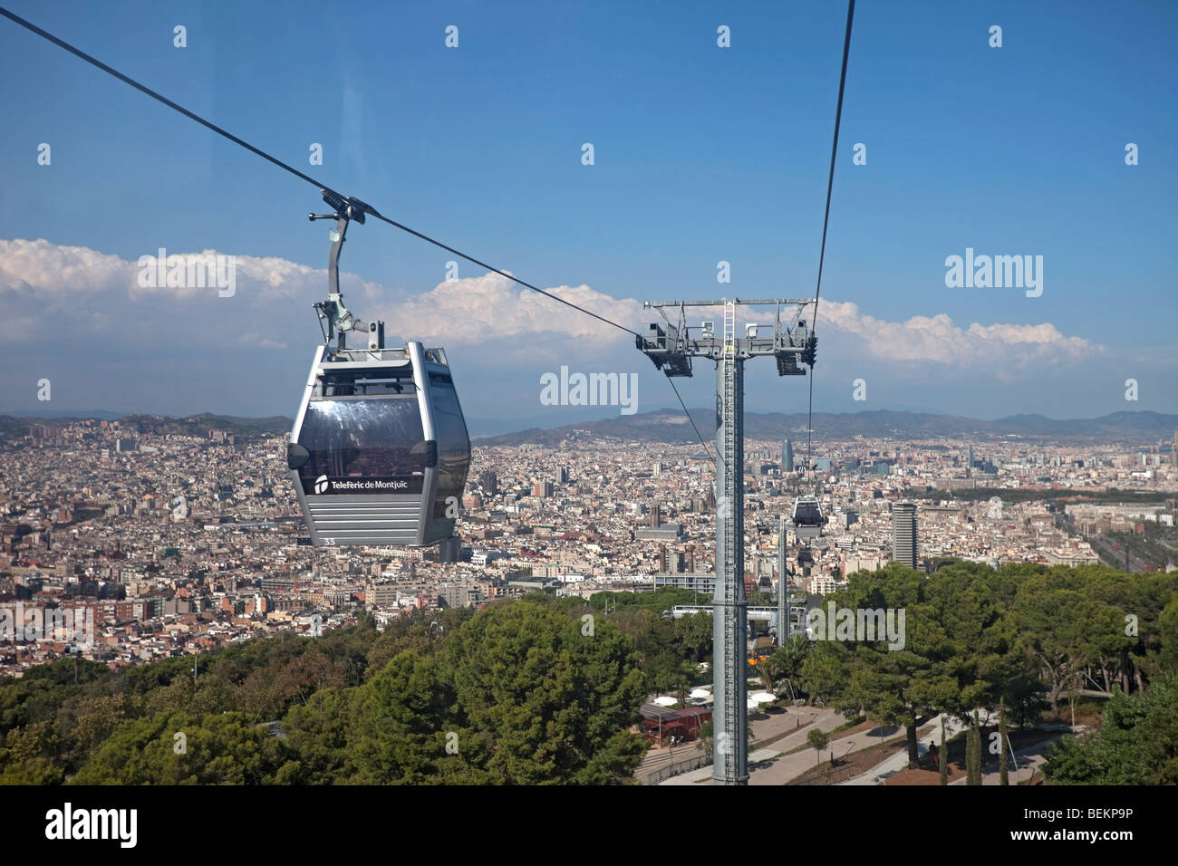 Teleferic de montjuic cable car hi-res stock photography and images - Alamy