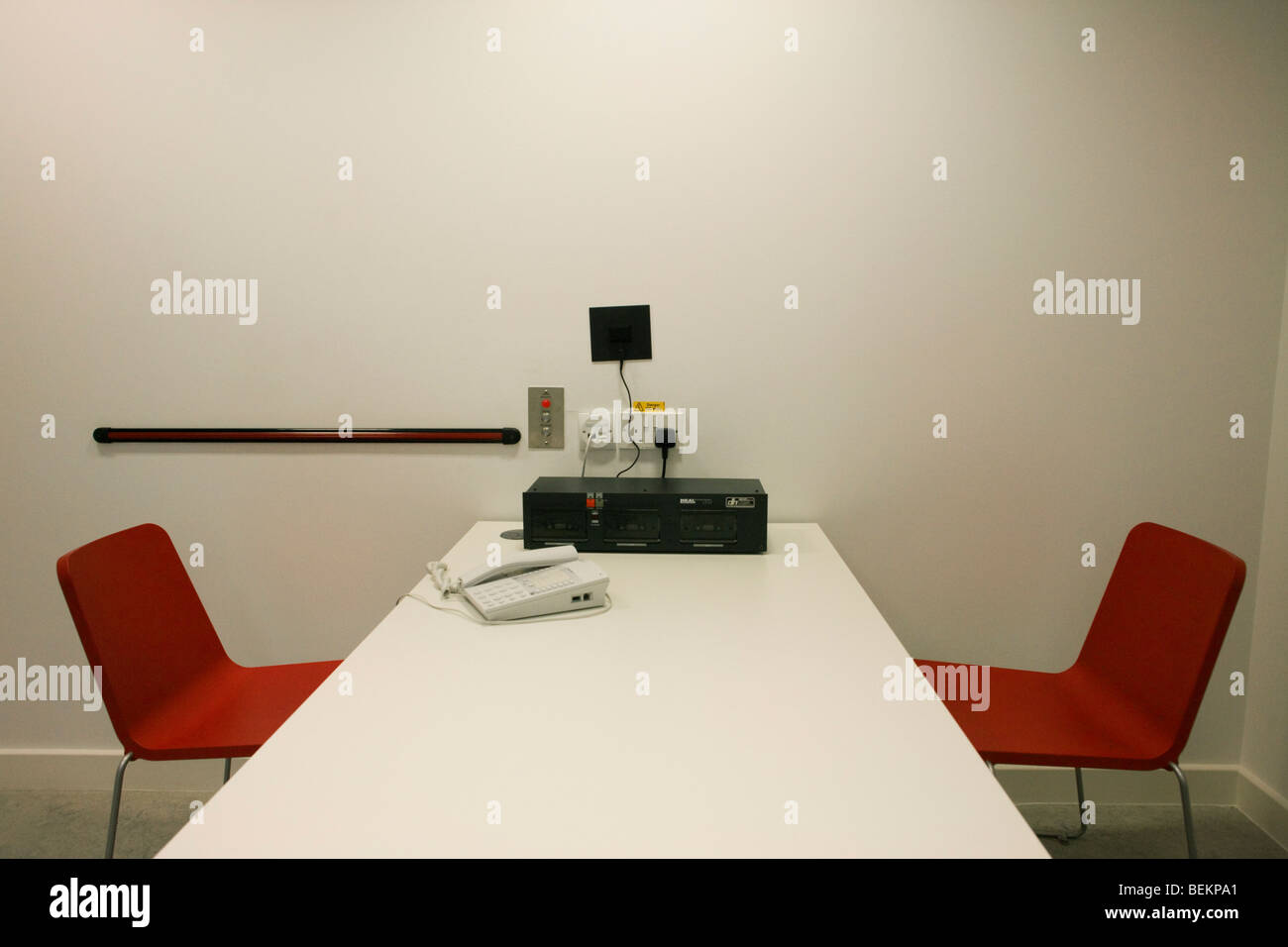 The UK Border Agency's immigration detention room at Heathrow Airport's Terminal 5. Stock Photo