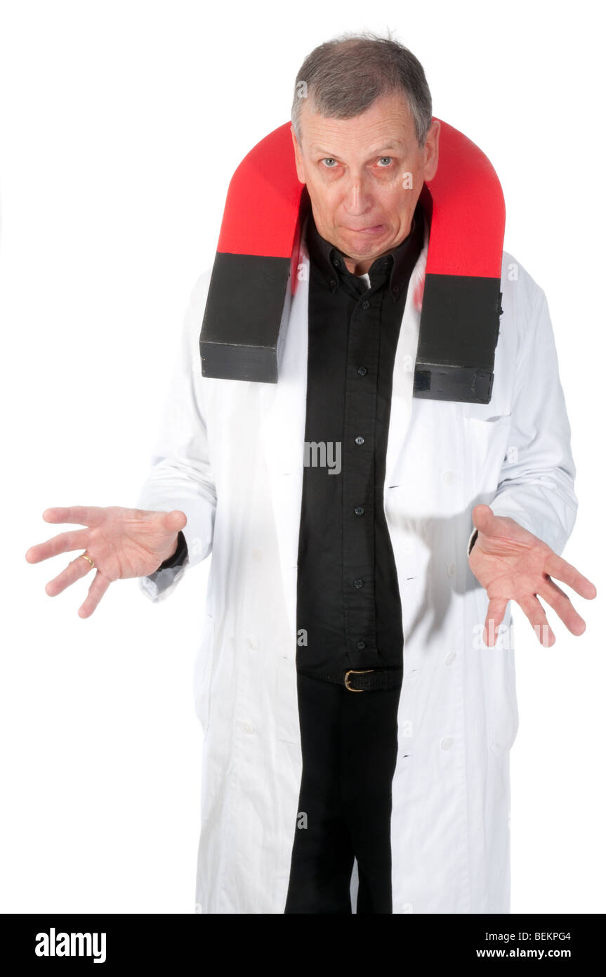 experiment with in the laboratory by a nutty professor Stock