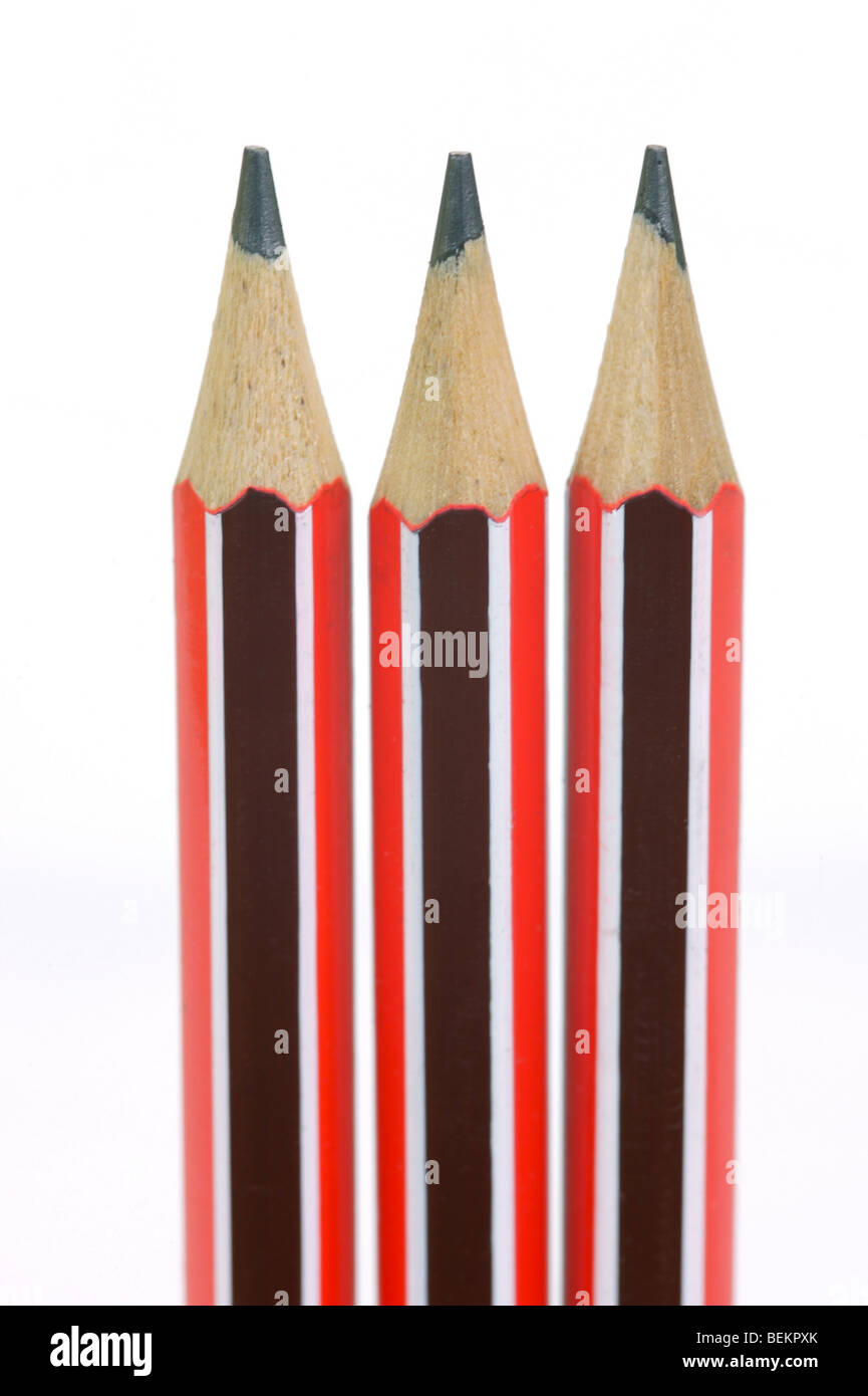 Lead pencils isolated against a white background Stock Photo Alamy