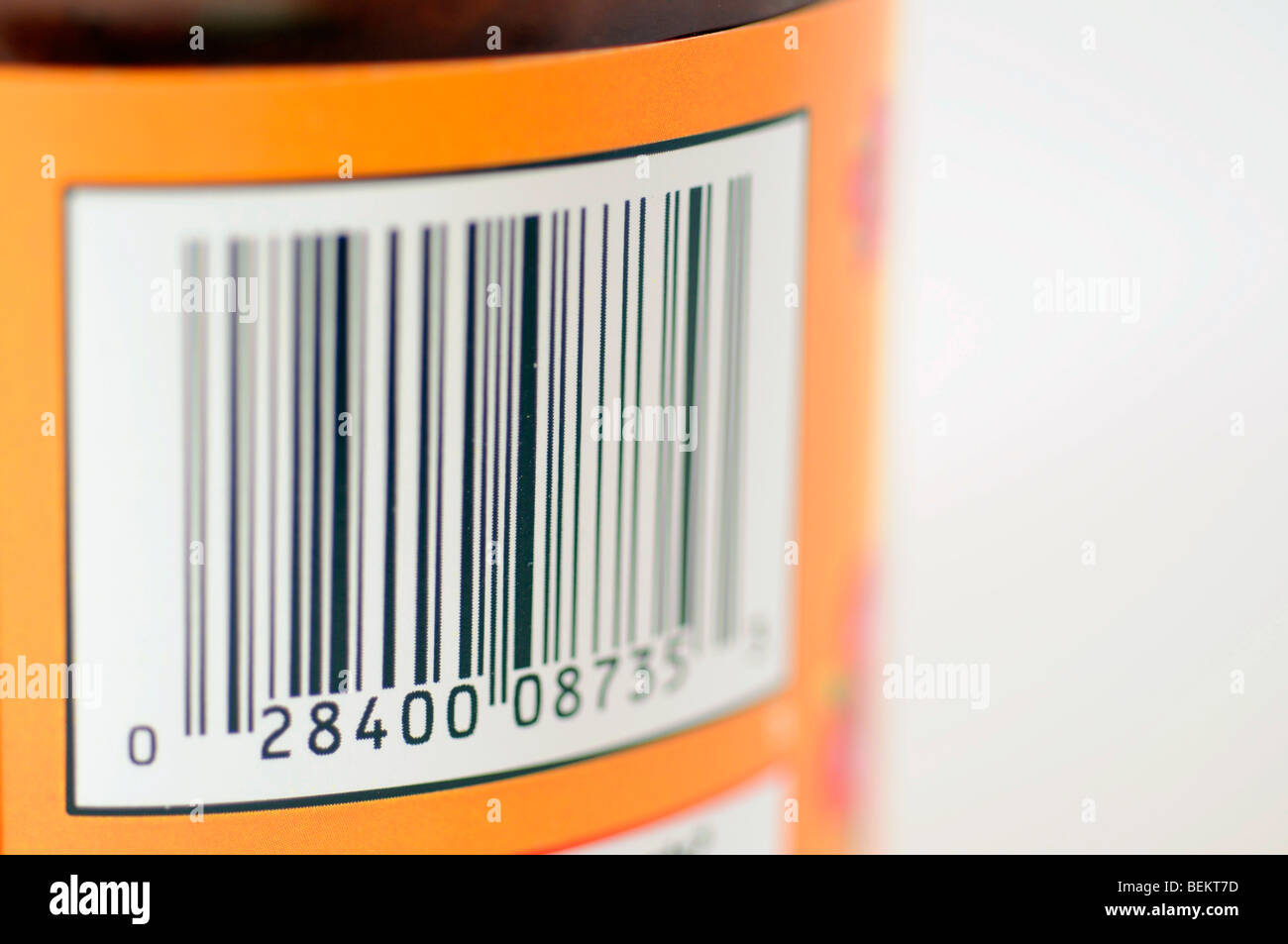 Bar code macro shot Stock Photo