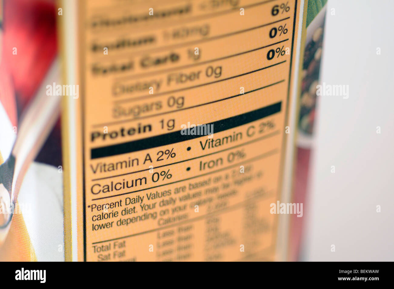 Protein nutrition label hires stock photography and images Alamy