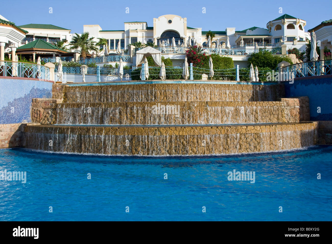 Pool at the Hyatt in Sharm el Sheikh Egypt Stock Photo