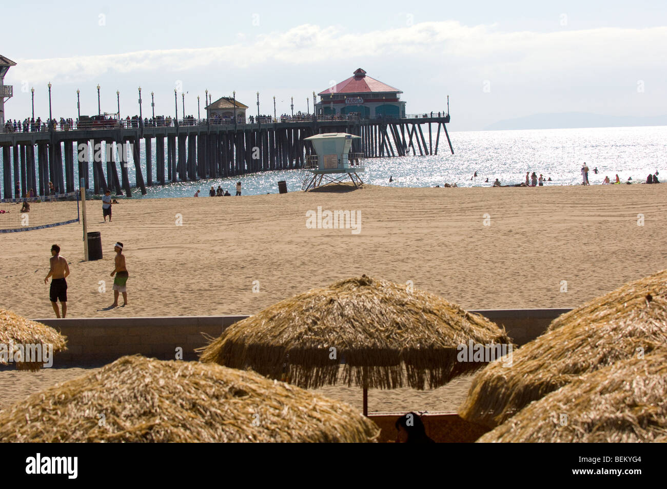 Huntington Beach Pier California Stock Photo - Alamy