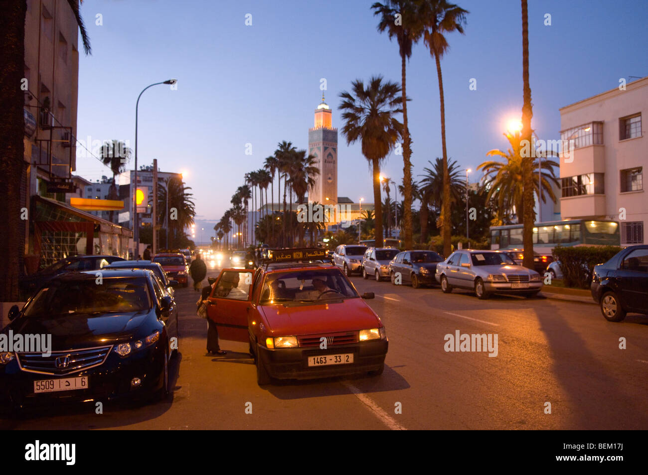Petit Taxi, Casablanca, Morocco, Africa Stock Photo