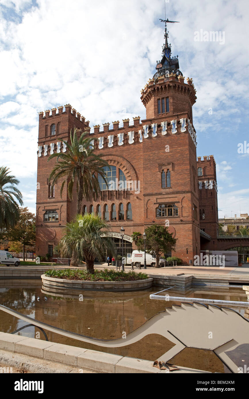 Barcelona Museu de Geologia Parc de la Ciutadella Old town Stock Photo