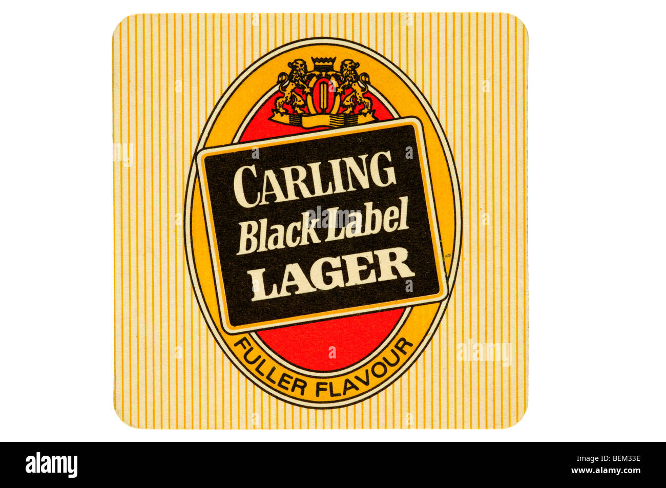 carling black label lager fuller flavour Stock Photo