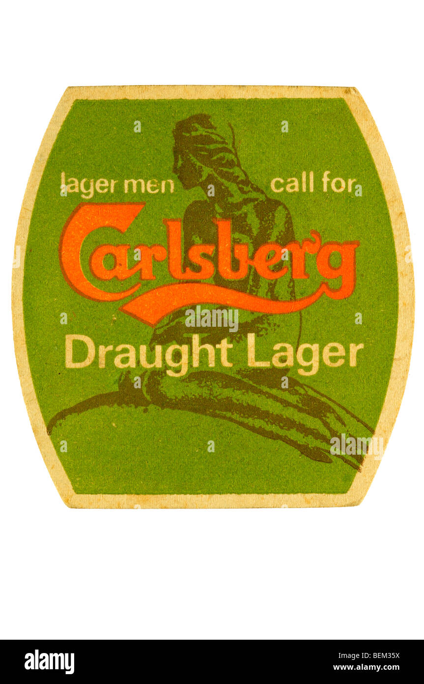 lager men call for carlesberg draught lager Stock Photo