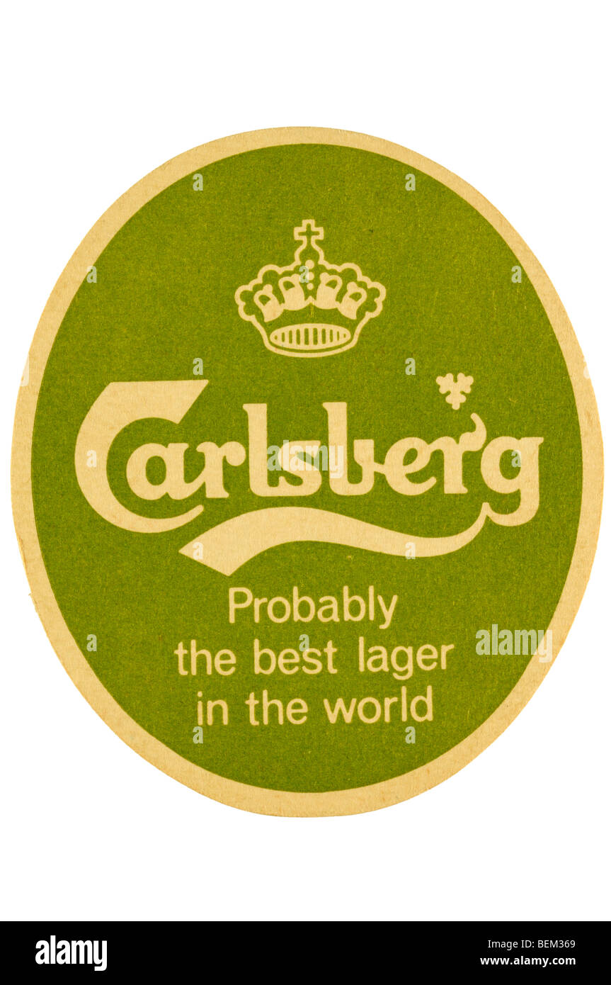 carlesberg probably the best lager in the world Stock Photo