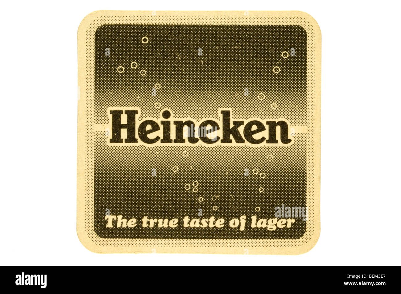 heineken the true taste of lager Stock Photo