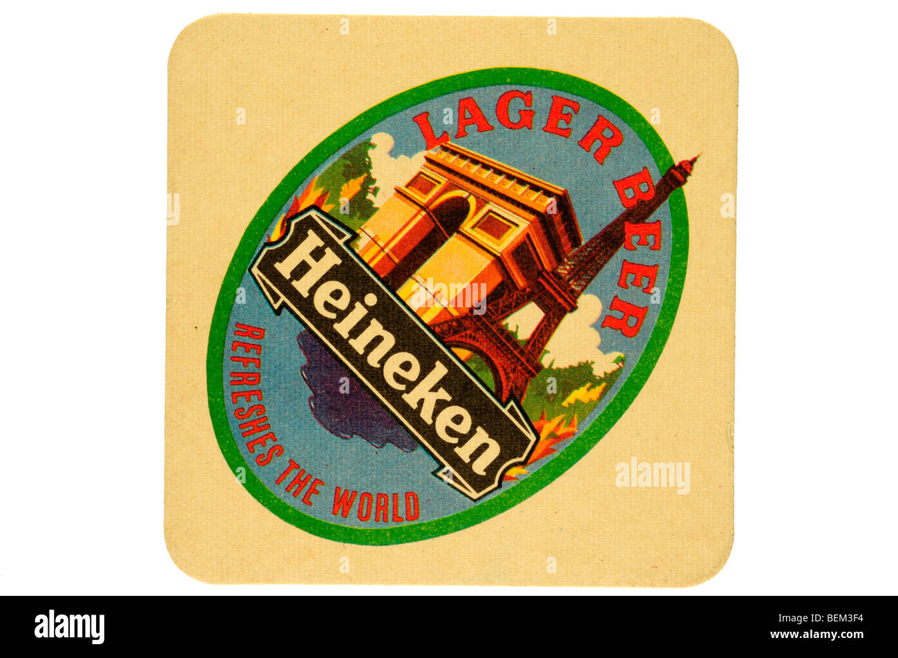 lager beer heineken refreshes the world Stock Photo
