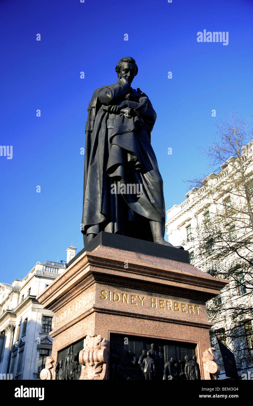 Sidney Herbert Statue by John Bell at Waterloo Place in central London