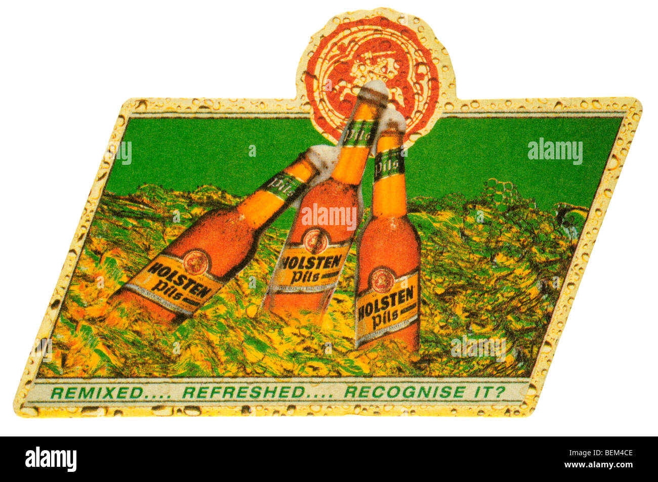 holsten pils remixed refreshed recognise it Stock Photo