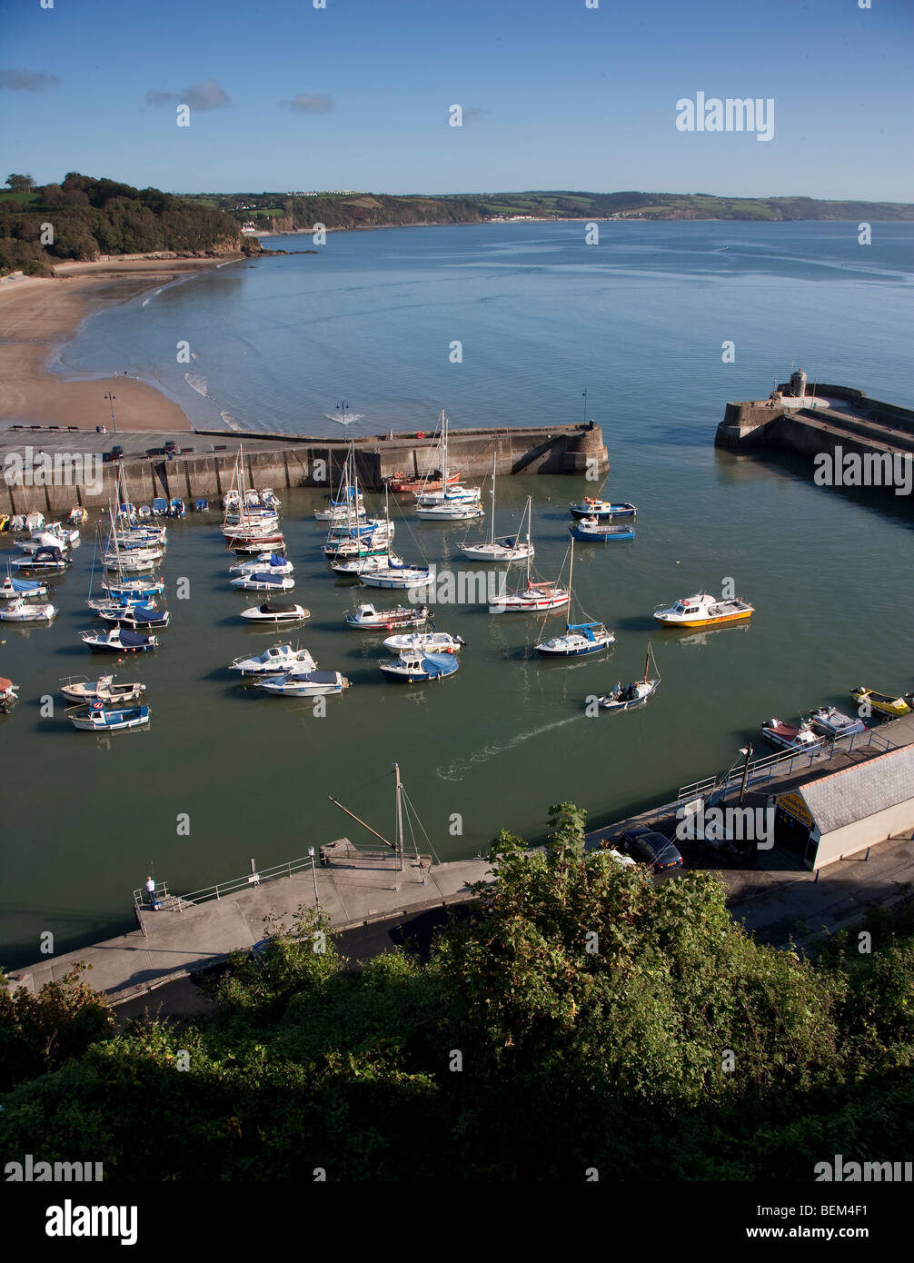 Saundersfoot Harbour, Pembrokeshire, West Wales UK Stock Photo Alamy