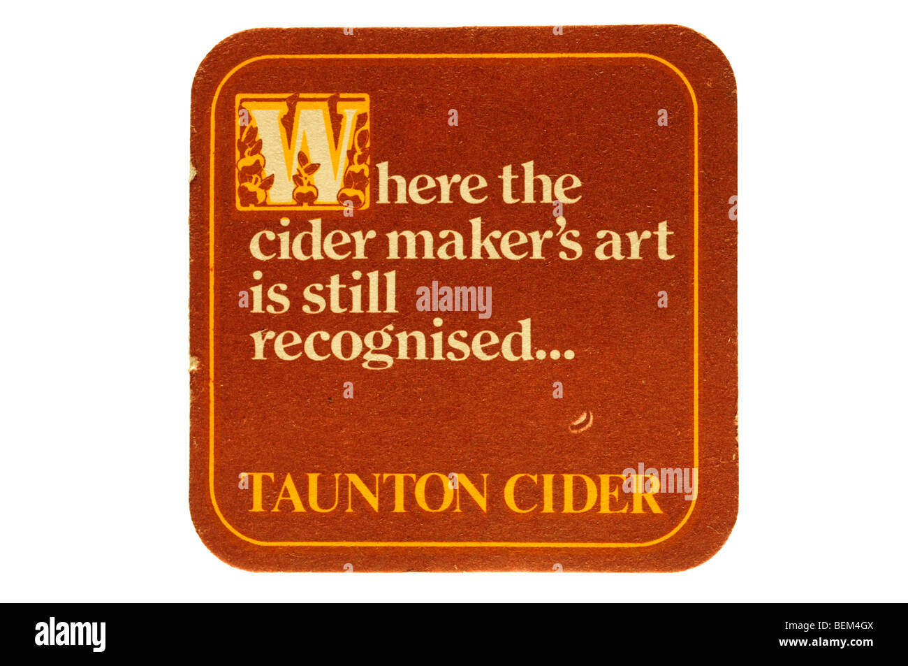 where the cider makers art is still recognised taunton cider Stock Photo