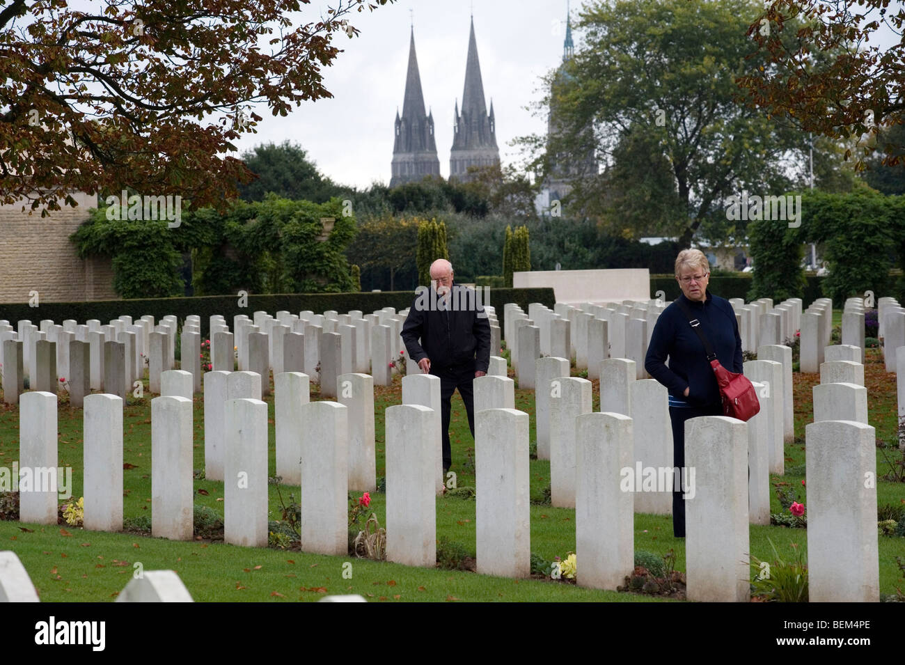 Bayeux Commonwealth War Graves Commission Cemetery,Bayeux,Normandy,France. Stock Photo