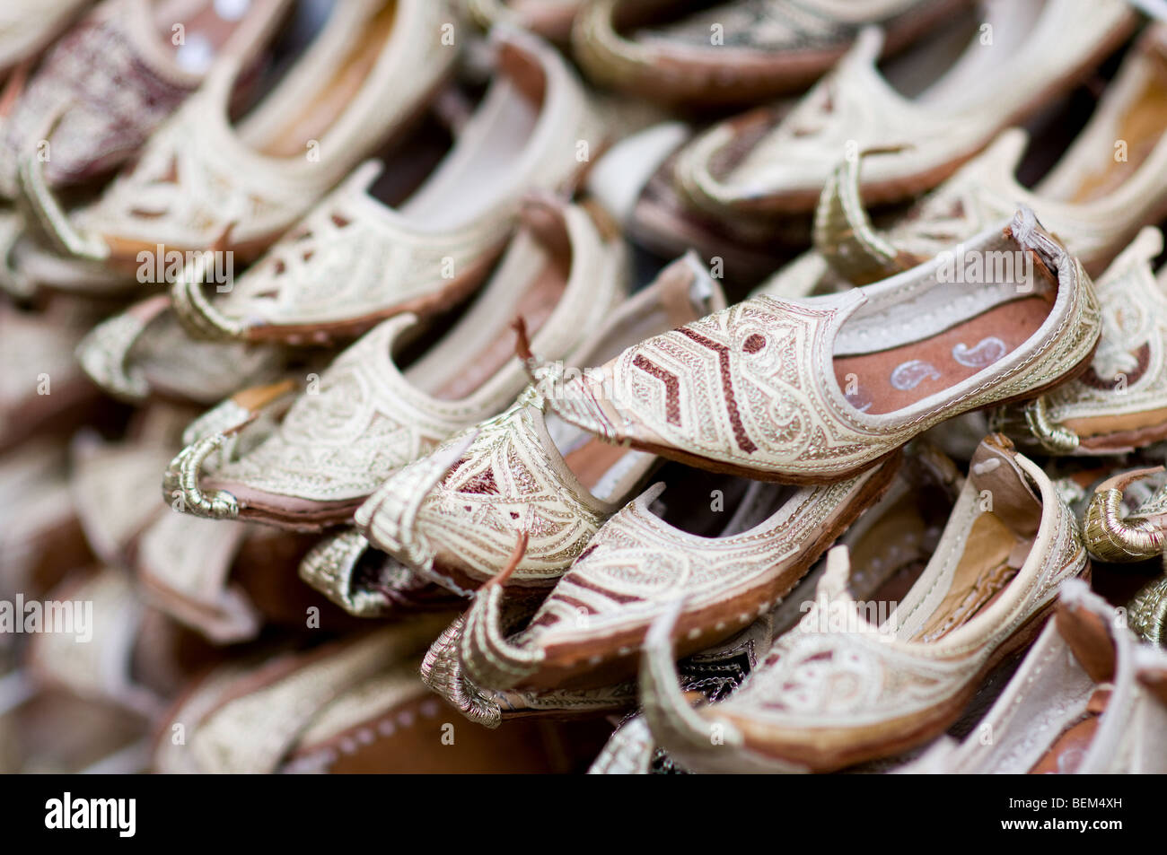 Indian slippers for sale in Bastakiya Dubai Stock Photo Alamy