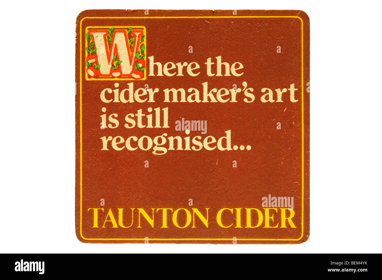 where the cider makers art is still recognised taunten cider Stock Photo