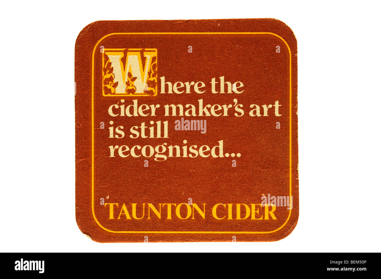 where the cider makers art is still recognised taunten cider Stock Photo