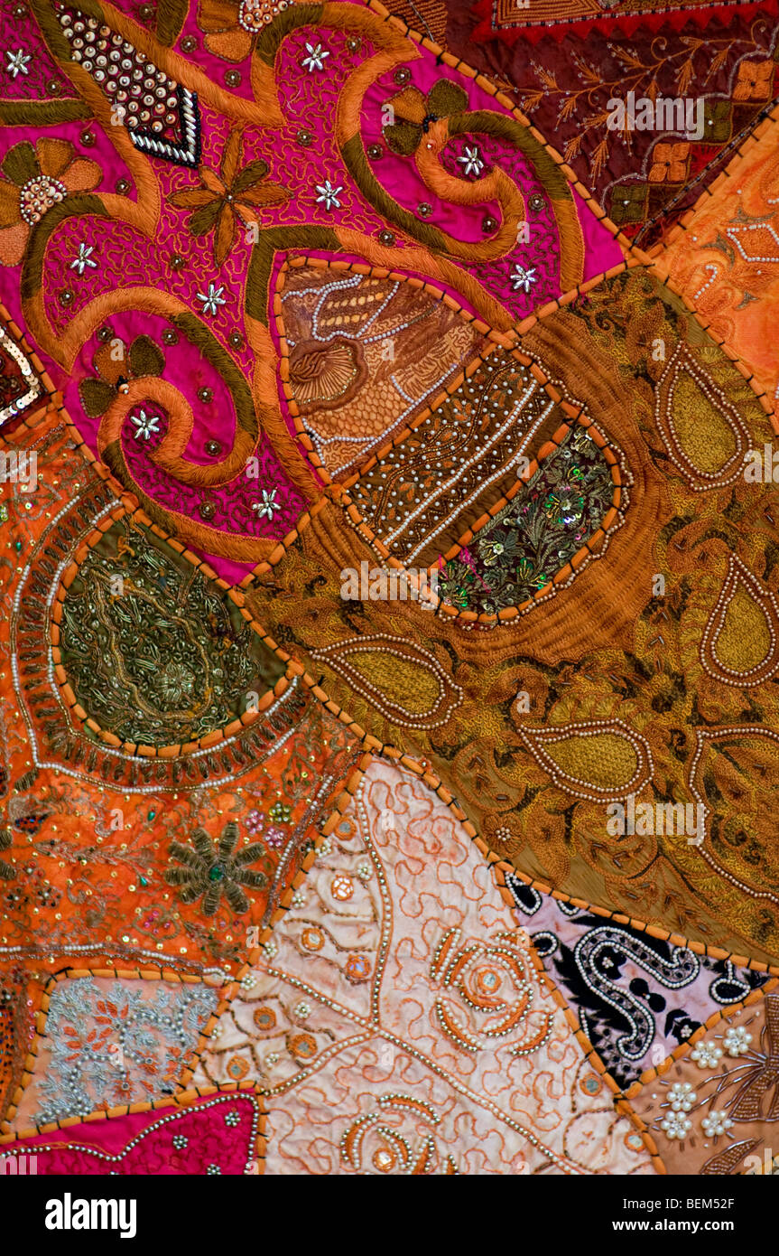 Material for sale in the textile souk in Dubai Stock Photo Alamy