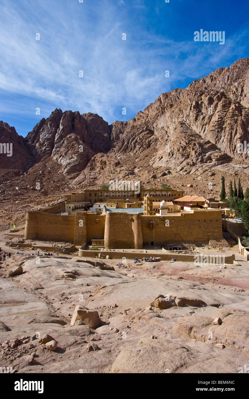 St Katherine Monastery on the Sinai Peninsula in Egypt Stock Photo