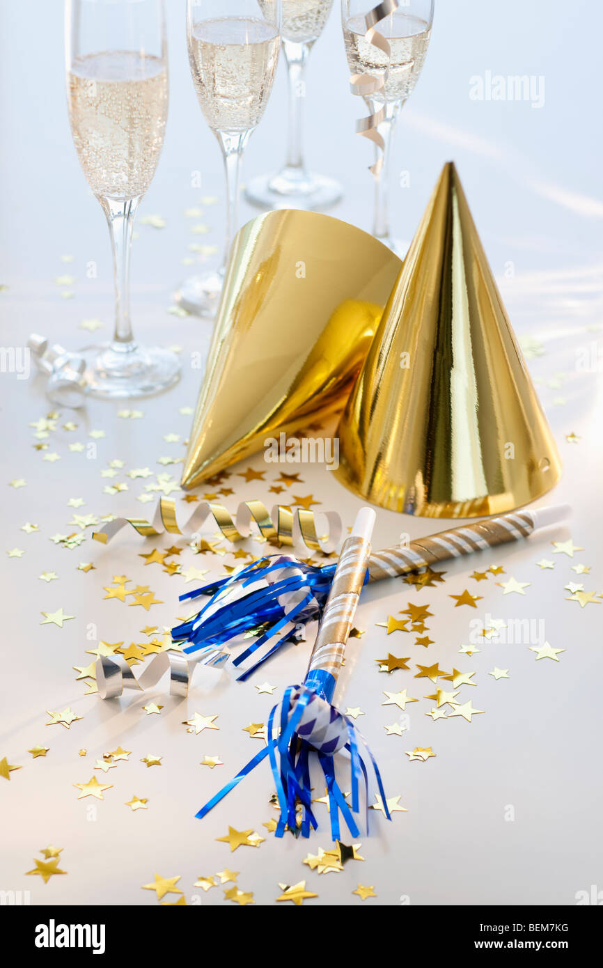 Birthday party items Stock Photo Alamy