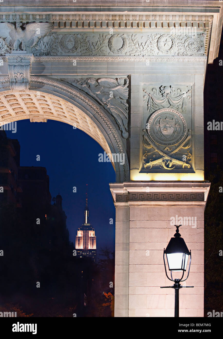 Washington Square Park Arch Stock Photo
