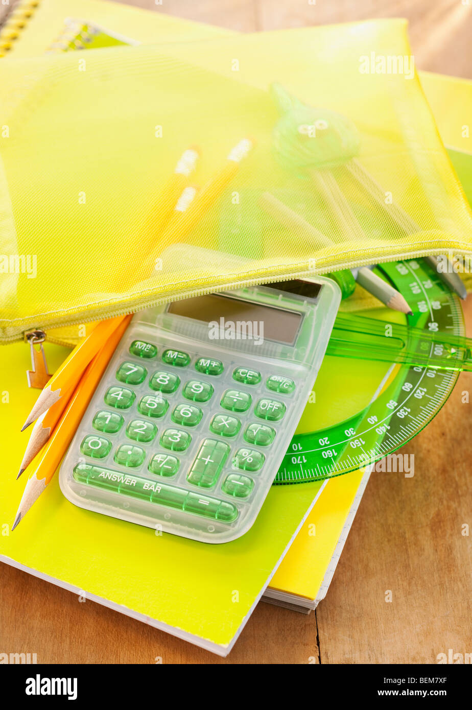 Back to school supplies Stock Photo Alamy