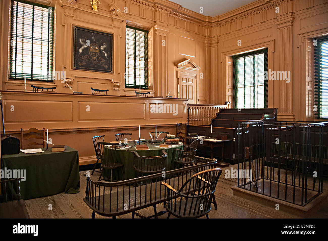 Independence Hall Court Room Stock Photo