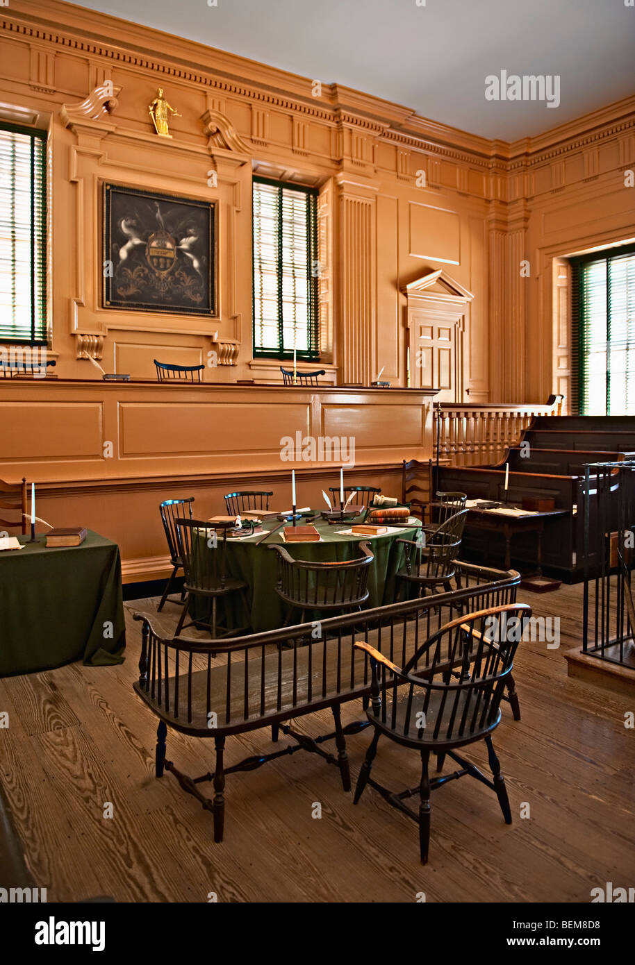 Independence Hall Court Room Stock Photo