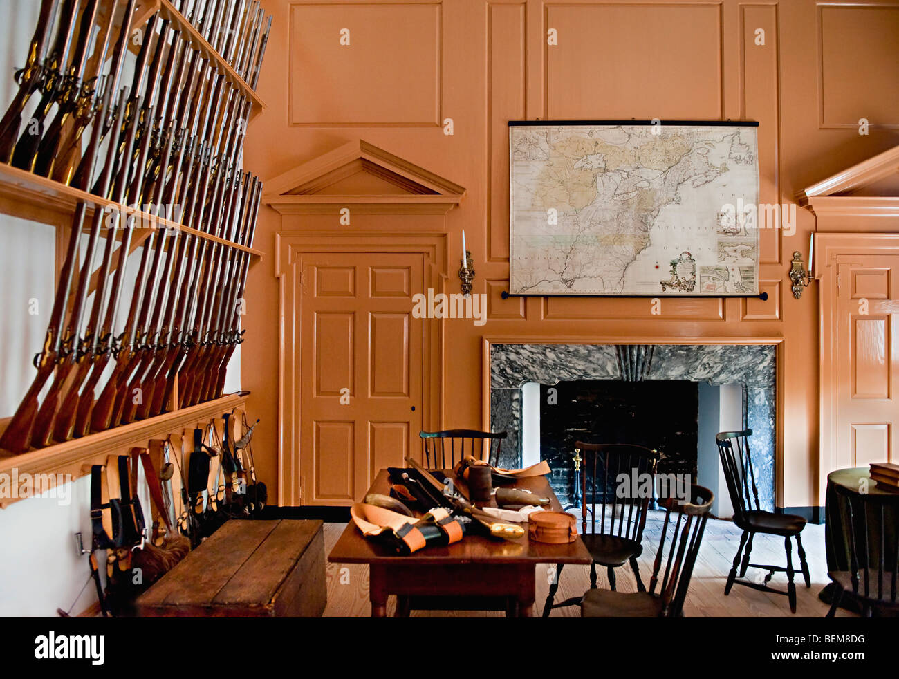 Independence Hall Armory Room Stock Photo