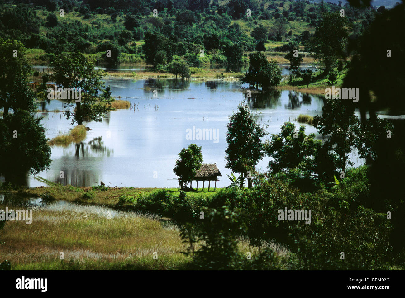 Myanmar (Burma), wetland landscape Stock Photo - Alamy
