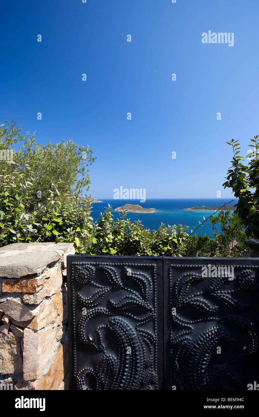 Capo Coda Cavallo, one of the most beautyful panoramas in Sardinia. Italy Stock Photo