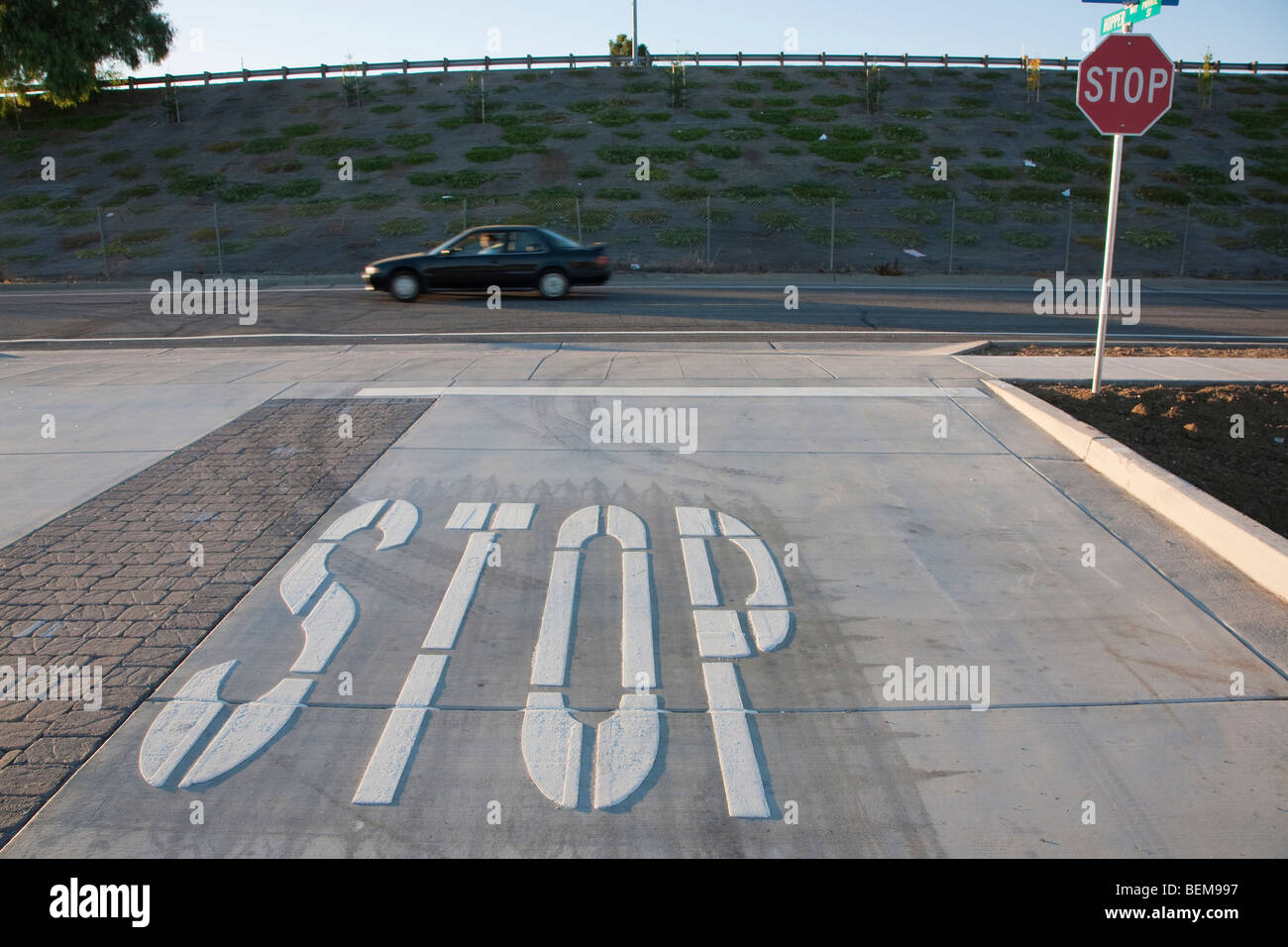 Stop Sign Road Markings