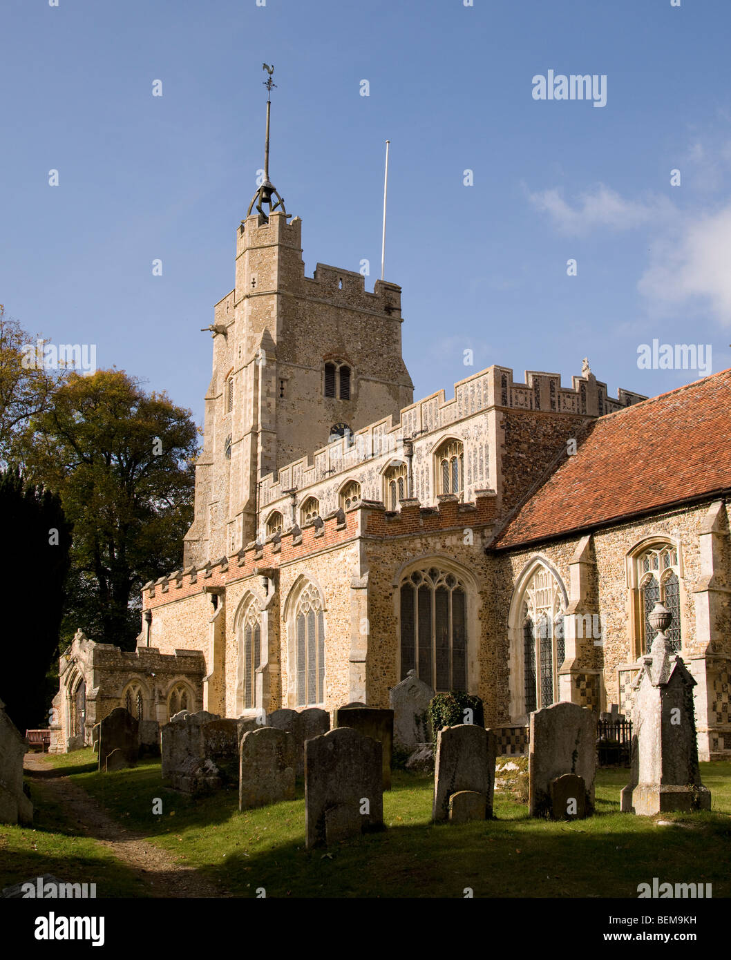 The church of St Peter and St Paul in Cavendish, Suffolk, England Stock Photo