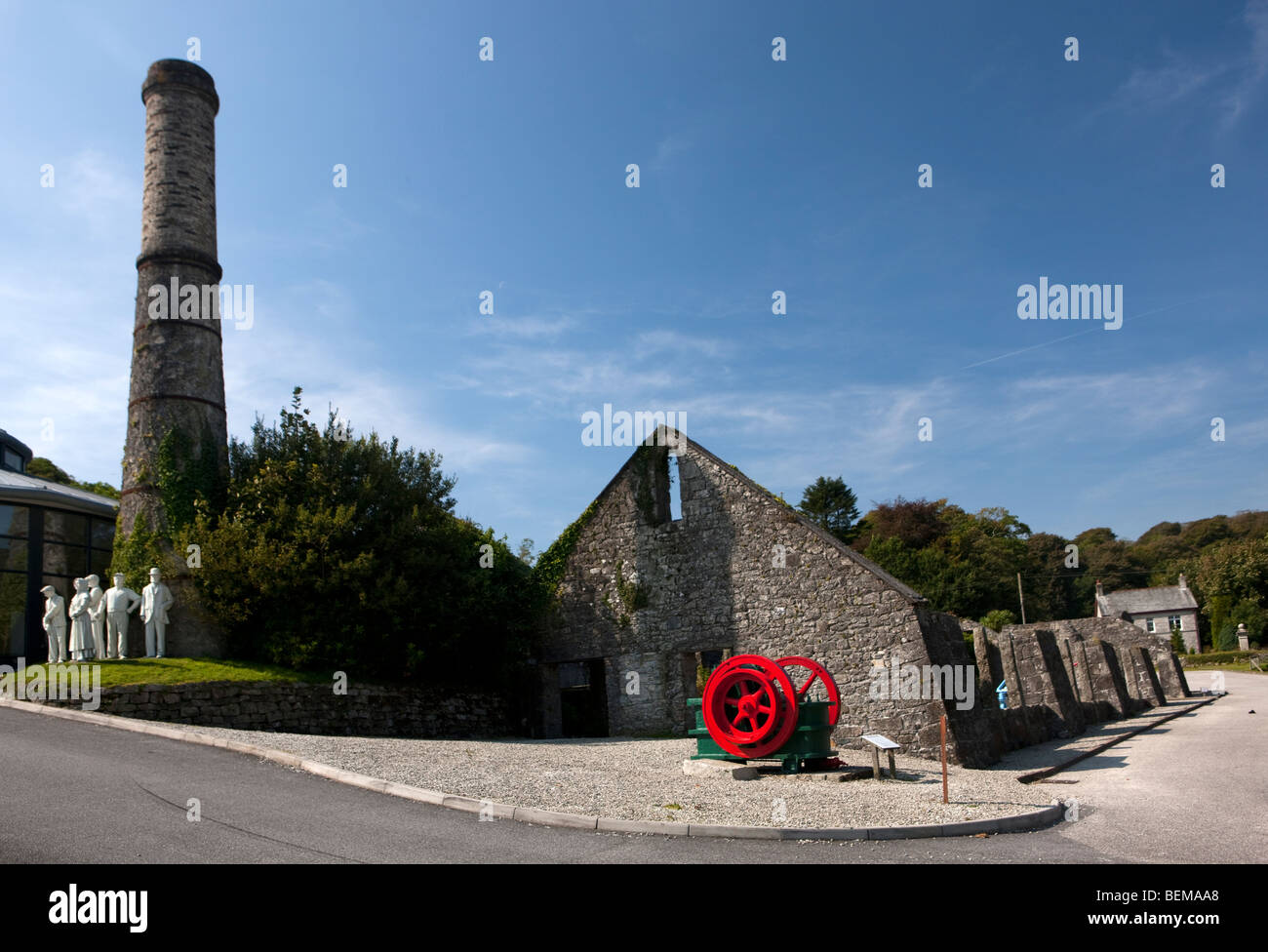 China clay industry heritage centre near St Austell, Cornwall, UK Stock Photo