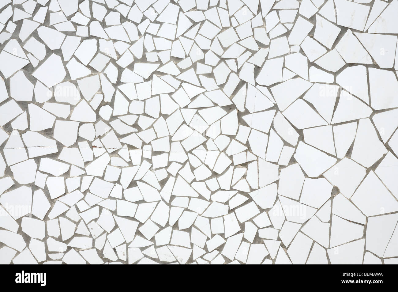 White mosaic background Stock Photo