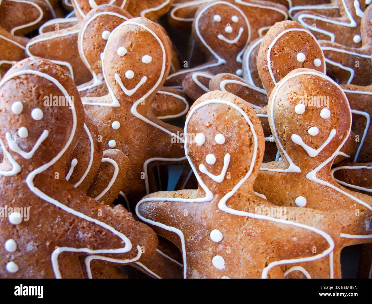 Ginger Bread Men Biscuits Stock Photo