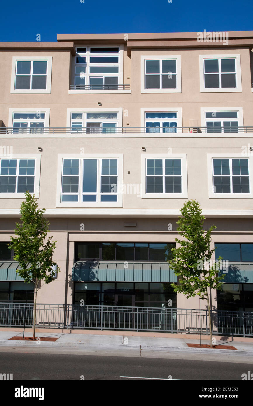 Mixed use housing development (multi use). Residential condominiums and