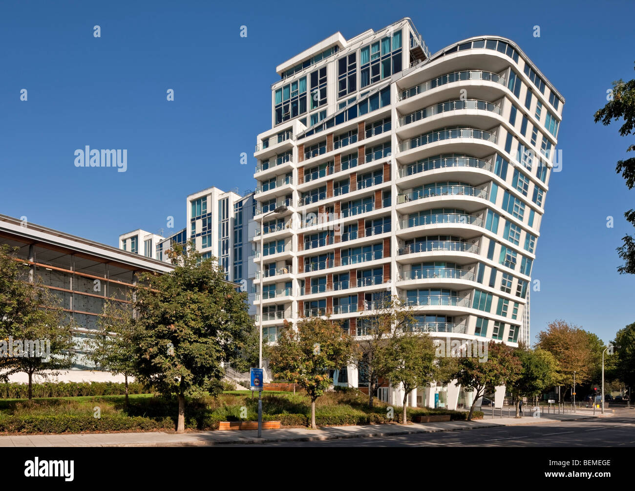 The Visage Apartments and Penthouse in Swiss Cottage, London, UK Stock