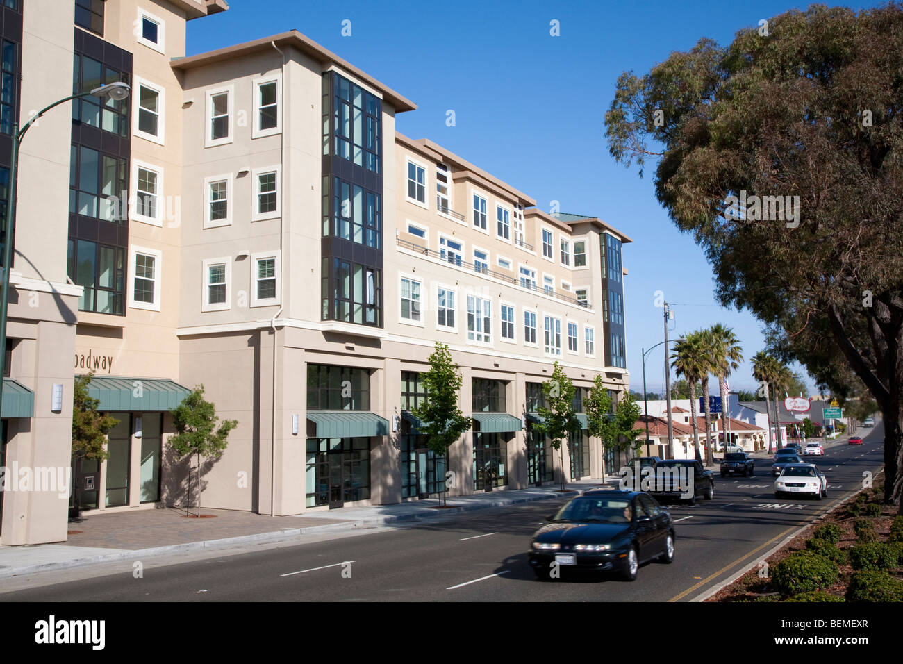 Mixed use housing development (multi use). Residential condominiums and
