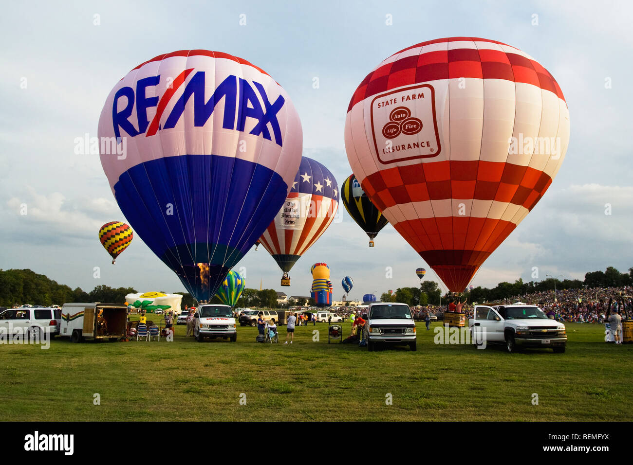 A hot air balloon festival in Plano, Texas USA Stock Photo Alamy