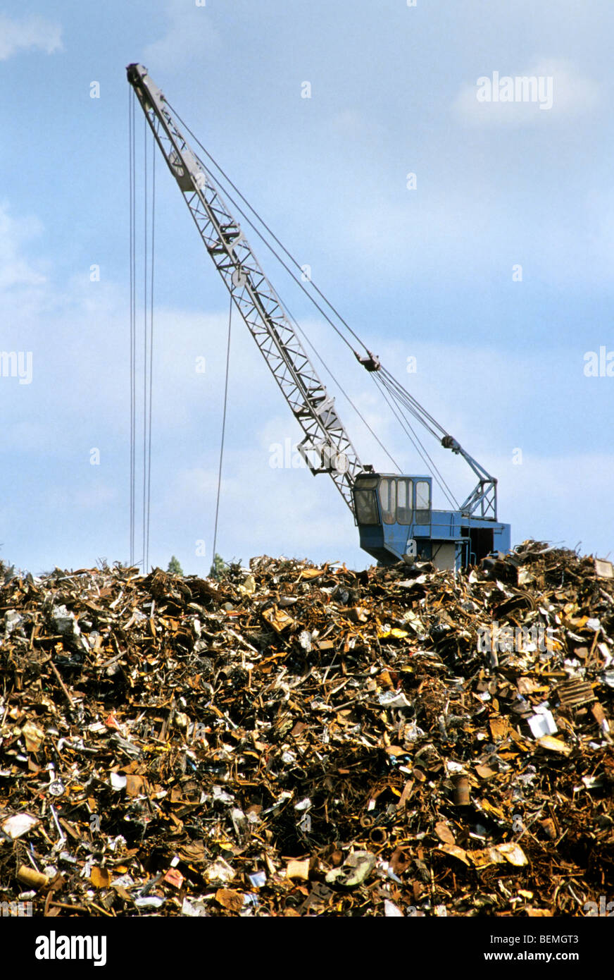 Rubbish dump with household waste Stock Photo