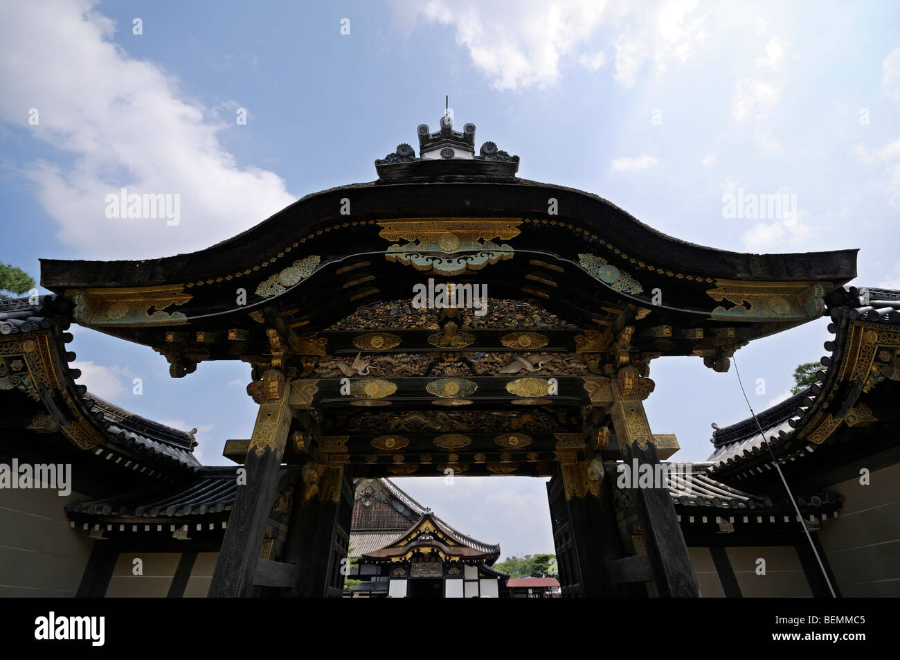 Karamon (aka Karakado), main gate to Ninomaru Palace. Nijo-jo (Nijo Castle). Kyoto. Kansai. Japan Stock Photo