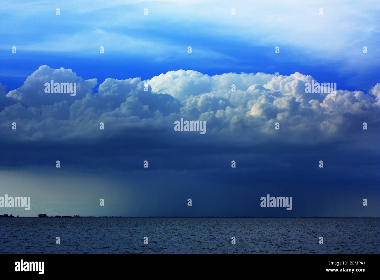 Cumulonimbus, heaped rain cloud, Baltic Sea, Germany Stock Photo