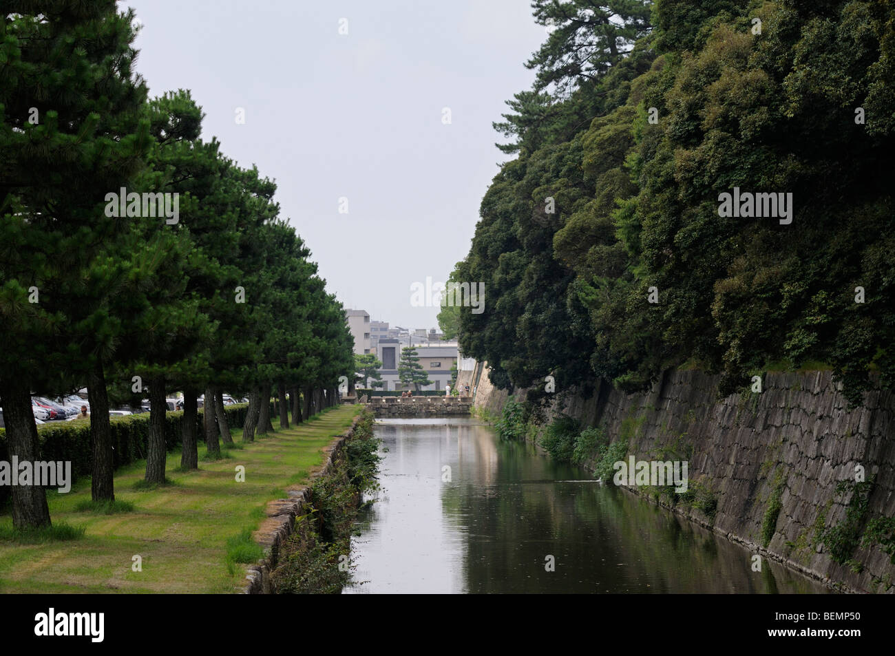 Outer moat. Nijo-jo (Nijo Castle). Kyoto. Kansai. Japan Stock Photo
